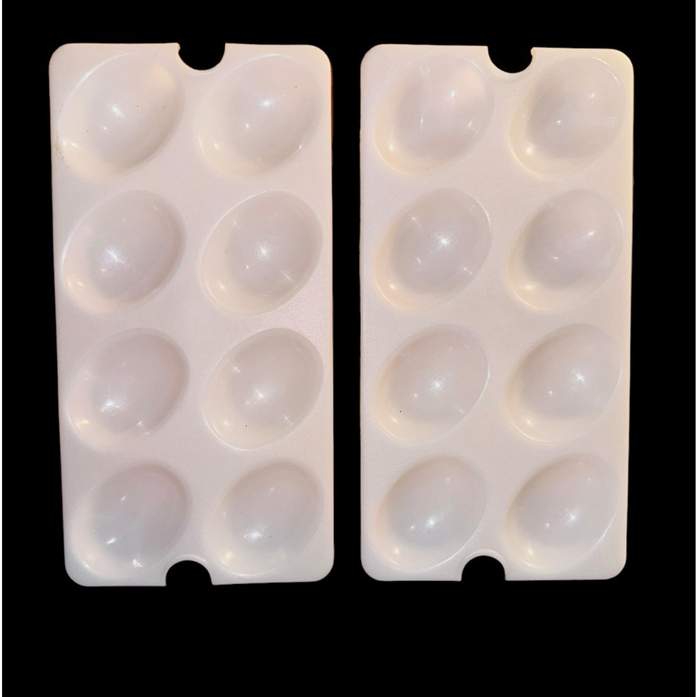 2 Pc Tupperware Deviled Egg Keeper Inserts Only #665-3 & 665-5
